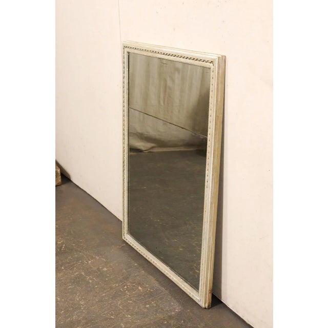 19th Century French Painted Wood Mirror For Sale - Image 9 of 12
