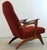 Set of Red Armchair with Footstool For Sale - Image 10 of 18