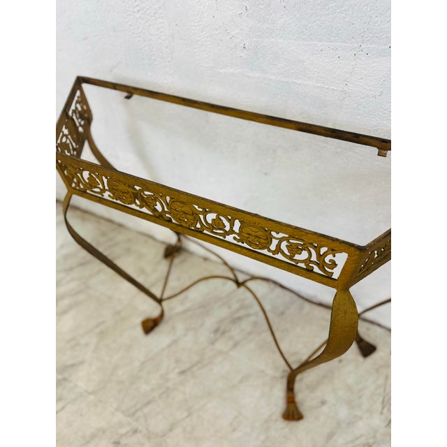 Vintage Marble Top Console For Sale In Charleston - Image 6 of 9