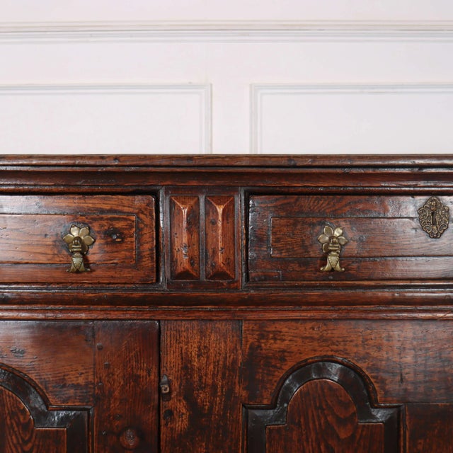 English Oak Dresser Base For Sale - Image 3 of 13