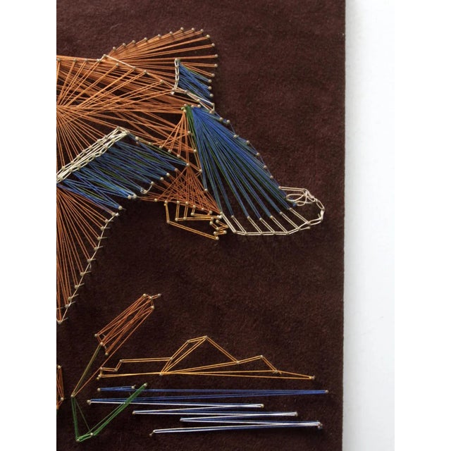 Wood Vintage Mallard Duck String Art Wall Decor For Sale - Image 7 of 12