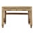Vintage Ficks Reed Style Faux Bamboo Petite Desk With Drawers Wicker Coastal MCM For Sale