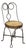 Antique Victorian Twisted Wire Wooden Seat Small Child's Ice Cream Parlor Chair For Sale