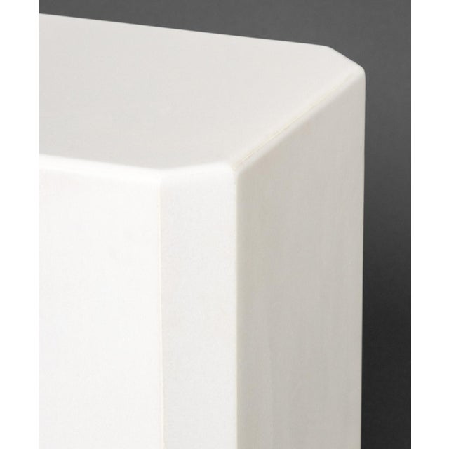 Modern White Quartzite Side Tables, Pair For Sale In New York - Image 6 of 6