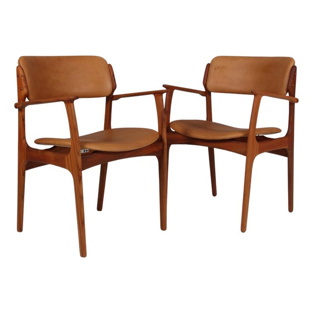 Armchairs from Erik Buck, 1960s, Set of 2 For Sale