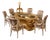 Maison Velour Imperial Shell Baroque Dining Set – Table & 6 Chairs For Sale