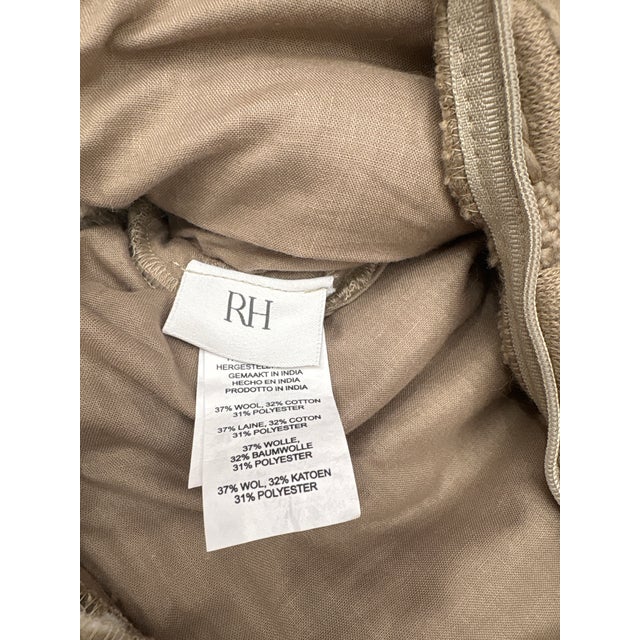 Restoration Hardware Rh Restoration Hardware Loa Merino Wool Chunky Stripe Pillow Cover For Sale - Image 4 of 11