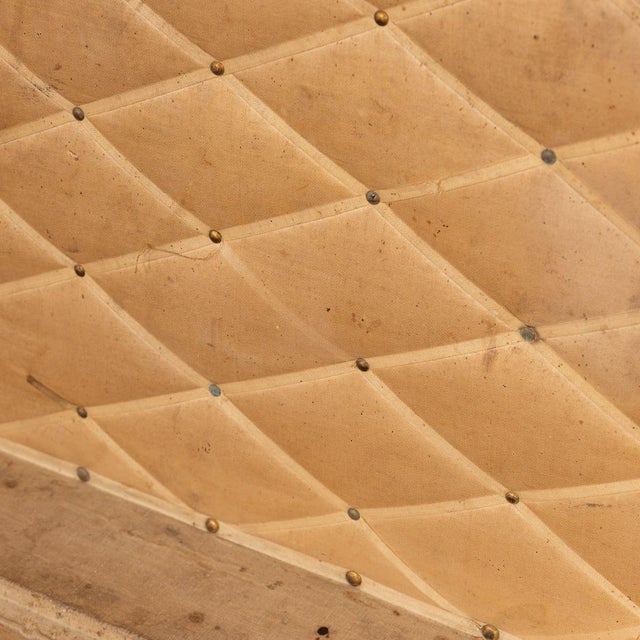 A louis vuitton “high trunk” trunk (from french “malle haute”), circa 1900's, featuring orange “vuittonite“ canvas, all...