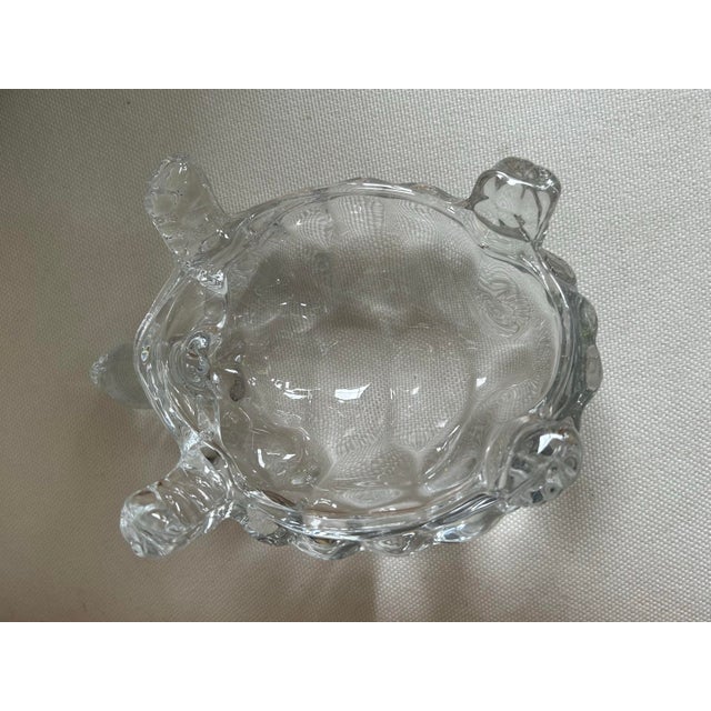Late 20th Century Vintage Crystal Cut Turtle For Sale - Image 5 of 6