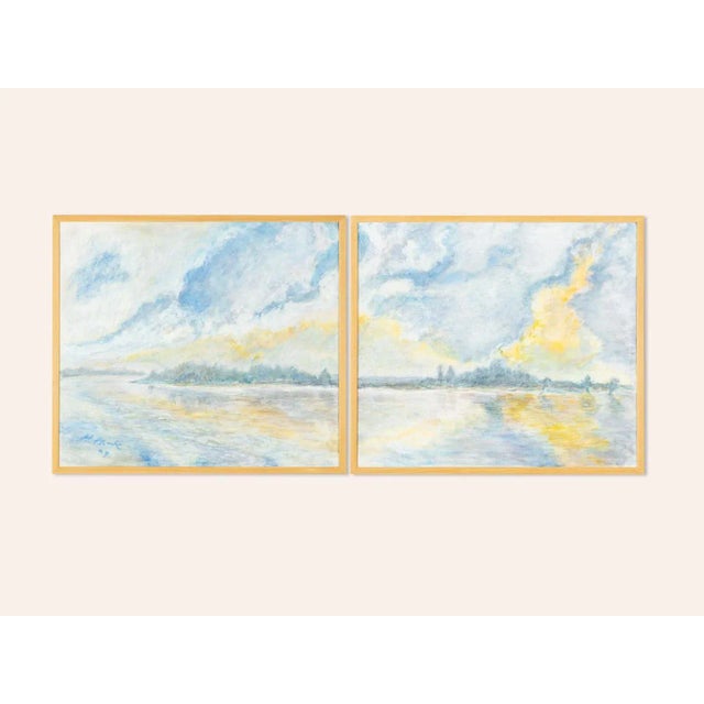 Helga Müller, Blue Hour, 1990, Acrylic on Paper For Sale - Image 10 of 10