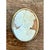 Mid-Century Modern Vintage Victorian Carved Shell Cameo Pendant Brooch For Sale - Image 3 of 12