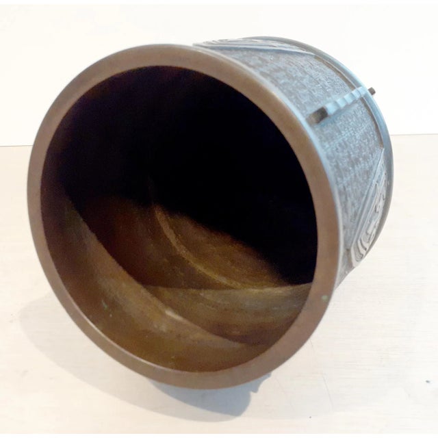 Early 20th Century Antique Chinese Bronze Vase For Sale - Image 5 of 7