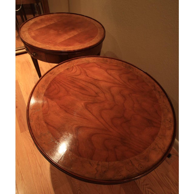 Baker Furniture Company 1960s Mid-Century Modern French Bouillotte Side Tables For Sale - Image 4 of 12