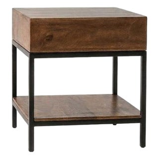 Rathbone Wood End Table With One Drawer by Loomlan For Sale