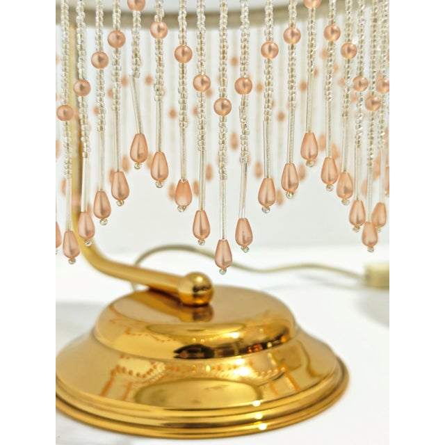 Vintage Italian Table Lamps in Glass with Aluminum and Gold-Plated Brass, 1970s, Set of 2 For Sale - Image 4 of 12