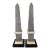 20th Century Gray Marble Obelisks - a Pair For Sale