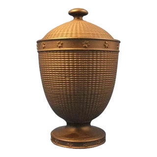 19th Century Wedgwood Basalt Engine Turned Urn For Sale