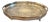Antique Edwardian Silver-Plated Engraved Tea Tray with Pierced Gallery, 1900 For Sale