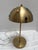 Contemporary Gold Metal Mushroom Desk Lamp With Textured Semi Precious Assortment of Stone Accents For Sale - Image 3 of 7