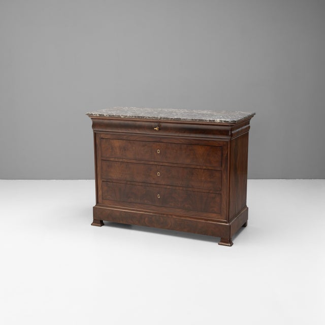 Antique Commode in Mahogany, 1880 For Sale - Image 9 of 9