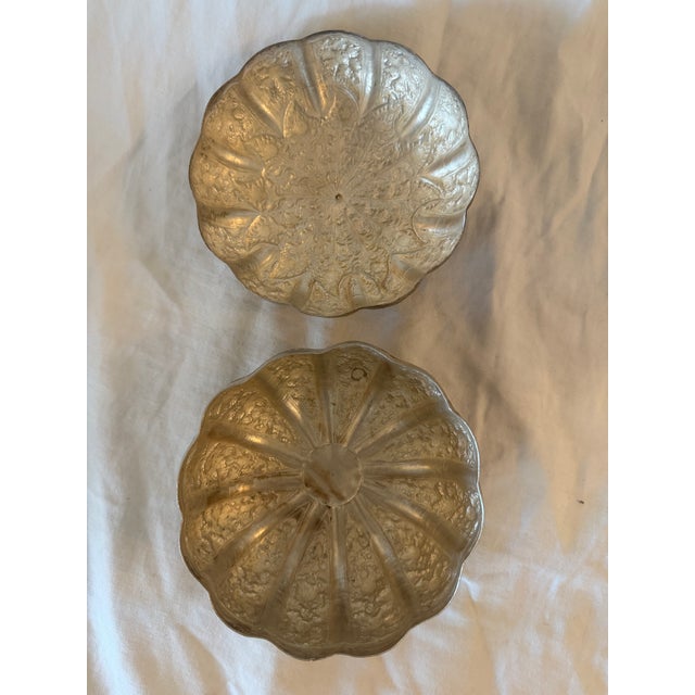 Large Antique Cambodian Silver-Plated Pumpkin Box, Mid-20th Century For Sale - Image 6 of 8