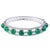 Early 21st Century 15.18 Carats Natural Zambian Emerald and 1.59 Cts Diamond Bracelet in 14k Gold For Sale - Image 5 of 18