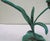 Green Jumping Frog on Reeds Cold-Cast Bronze Sculpture With Hand Applied Patina For Sale - Image 8 of 13