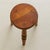 Wood French Hand-Carved Wooden Tripod Stool, 1950s For Sale - Image 7 of 18