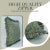 Art Deco Fabdivine Handmade Block Printed Cushion Cover Green 18x18 Inch Pure Linen- Himachal For Sale - Image 3 of 5