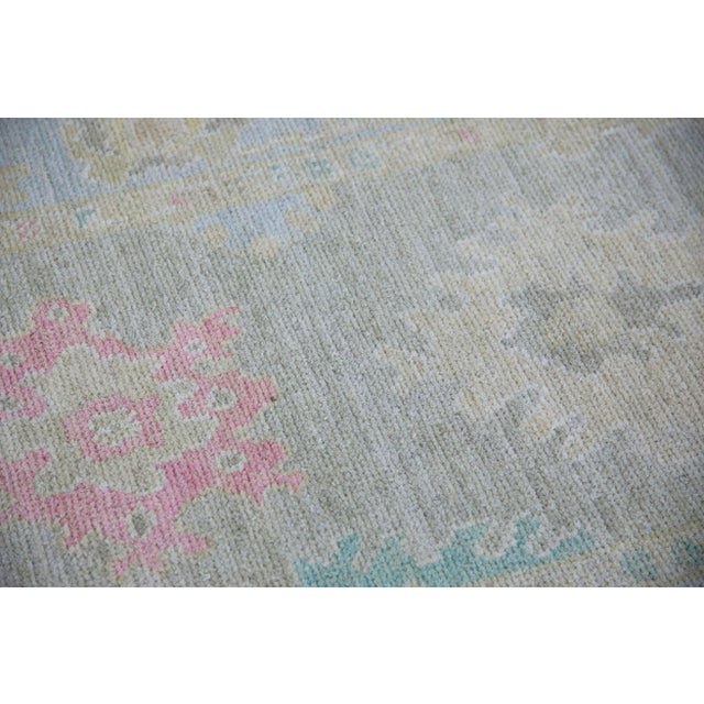 Turkish Modern Turkish Oushak Rug 3' x 10'4" For Sale - Image 3 of 7