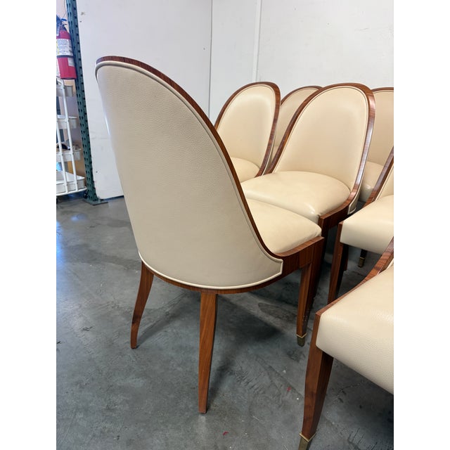 Dining Chairs Set of 12 Attributed to Cygal For Sale - Image 9 of 12