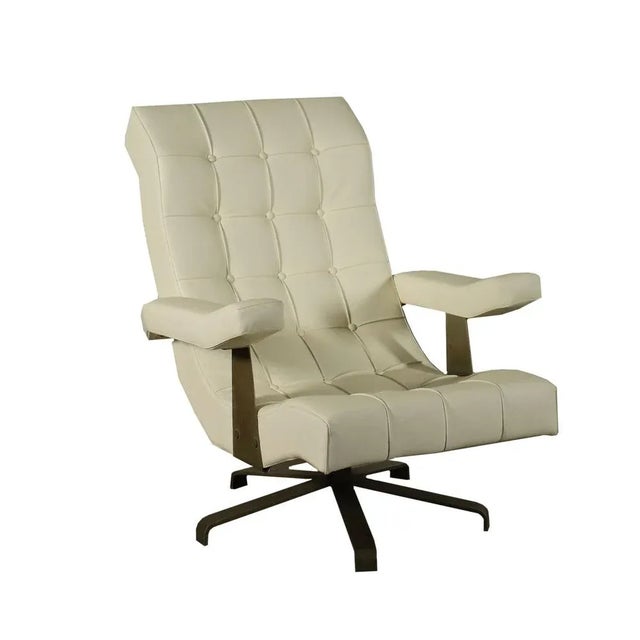 Armchair in Foam Leatherette and Metal, Italy, 1960s For Sale - Image 13 of 13