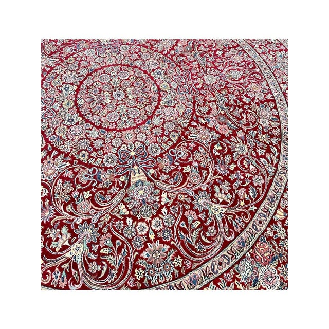 Textile 8' Round Trabiz Style Area Rug - 501534 For Sale - Image 7 of 12