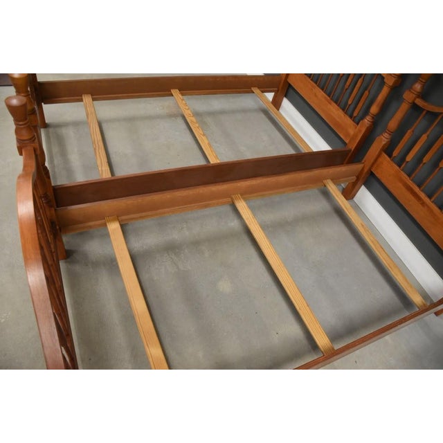 Wood Vintage Maple Twin Beds - A Pair For Sale - Image 7 of 9