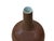 1990s 6.5" Chinese Clay Ceramic Coffee Brown Vessel Small Globular Vase For Sale - Image 5 of 5