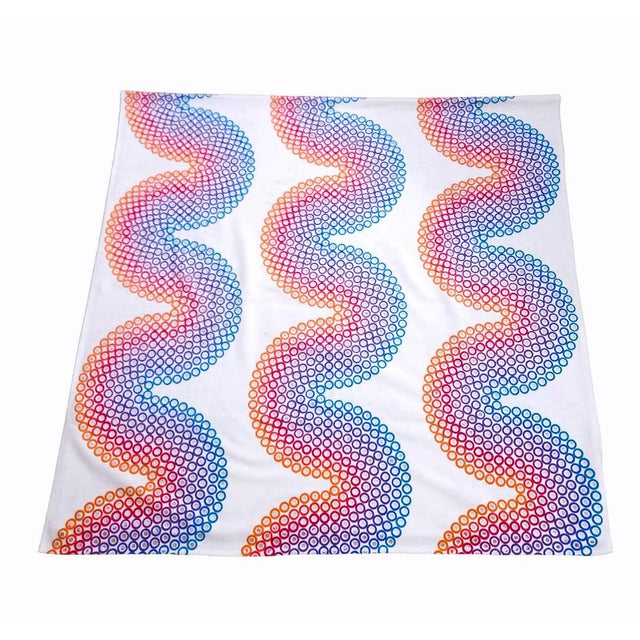 Curve Middle Textile by Verner Panton for Mira-X, 1960s, in Flawless conditions. Designed 1960 to 1969 This piece has an...
