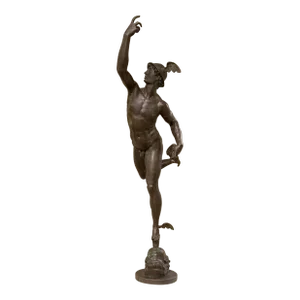 After Giambologna , Life-Size Statue of Hermes, Bronze, France, 18th Century