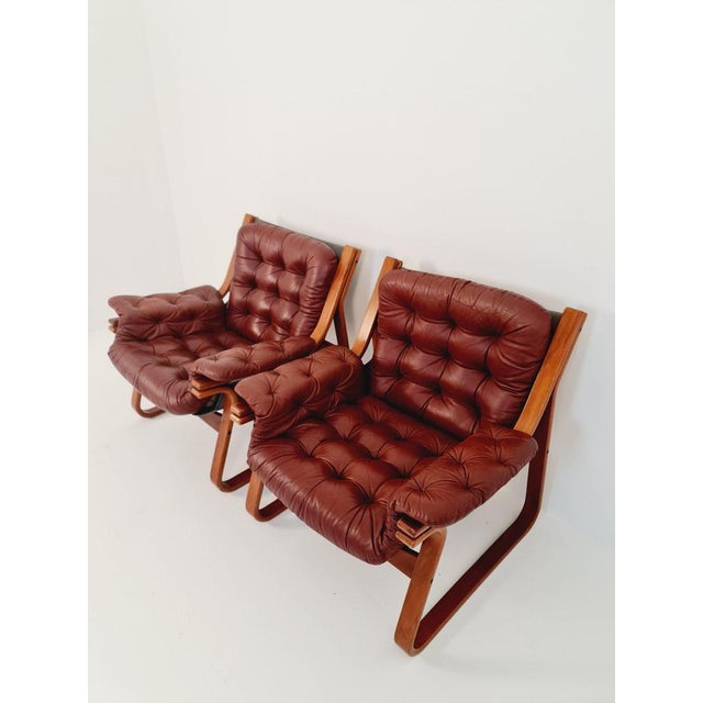 Scandinavian Easy Chairs by Carl-Henrik Spark for Ulferts Sweden, 1970s, Set of 2 For Sale - Image 3 of 11
