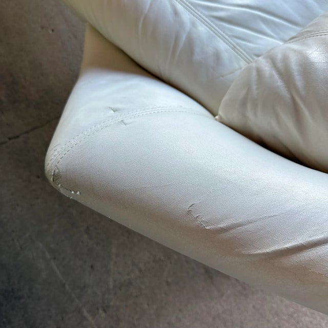 White Roger Rougier Post Modern Chaise For Sale - Image 8 of 12