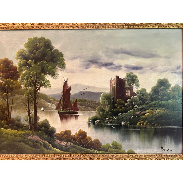 Early 20th-century continental European oil painting on canvas masterfully embodies the romanticism of the Dutch School....
