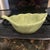 3 piece leaf shape avocado green snack bowls. Pre owned but never used. Hand painted and crafted tabletop unlimited by...