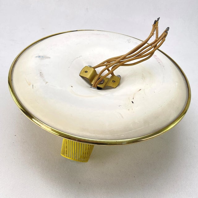 Metal Mid-Century Ceiling Lamp from Hillebrand, 1950s For Sale - Image 7 of 9