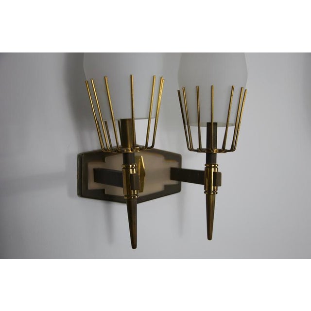Brass Wall Lamps from Stilnovo, Italy, 1960s, Set of 2 For Sale - Image 13 of 18