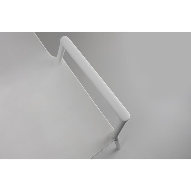 Plastic 21th Century White Design Chair with Armrests, Belgium For Sale - Image 7 of 11