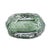 2020s Emerald Crystalized Glass Vase- Small For Sale - Image 5 of 11