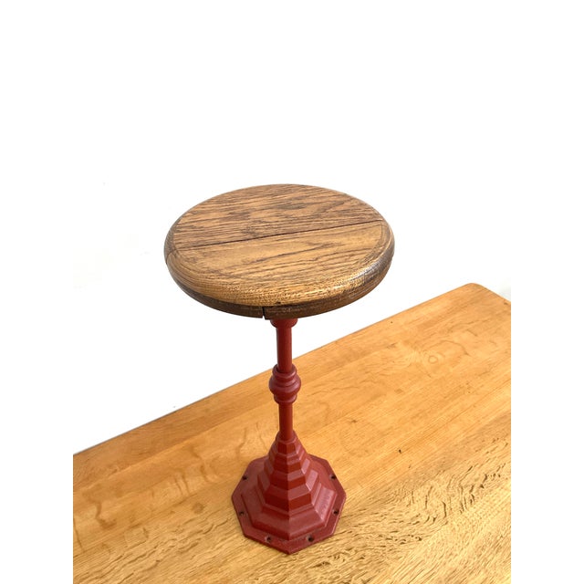 Early 20th Century Cast Iron Swivel Stool For Sale In Raleigh - Image 6 of 12