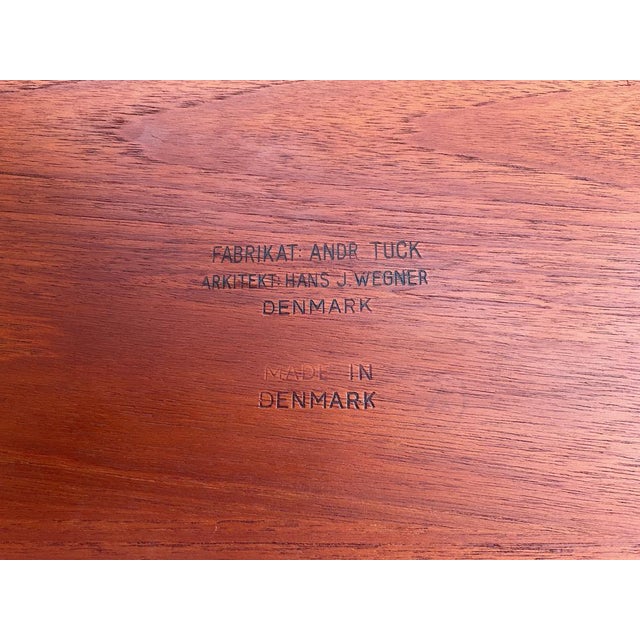 Mid-Century Modern Nesting Tables by Hans J. Wegner for Andreas Tuck, Denmark, 1950s, Set of 3 For Sale - Image 3 of 18