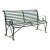 Hannecke Company Green Iron Garden Bench For Sale