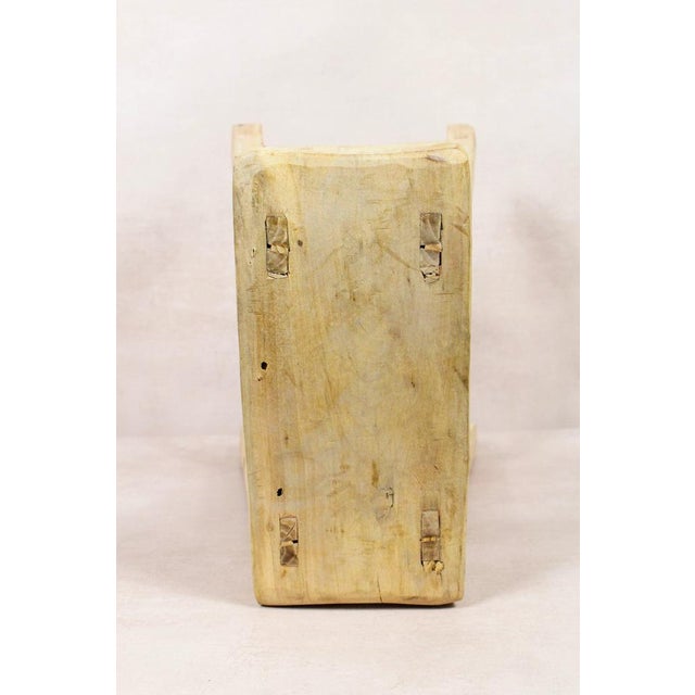 Rustic Vintage Rustic Stool in Elm For Sale - Image 3 of 5