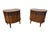 Mid-Century Modern Mid-Century Modern Kent Coffey "Perspecta" Walnut Commode Nightstands - Set of 2 For Sale - Image 3 of 11